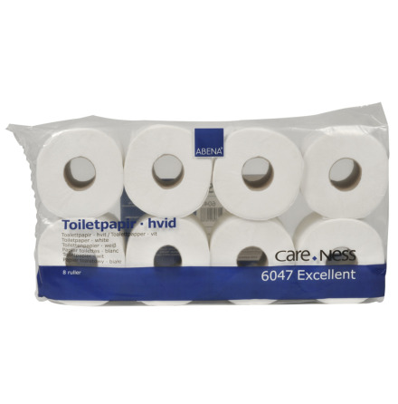 ABENA Toalettpapper 3-l vit 34,2m/rl perf